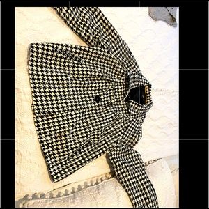 NWT overcoat / jacket houndtooth